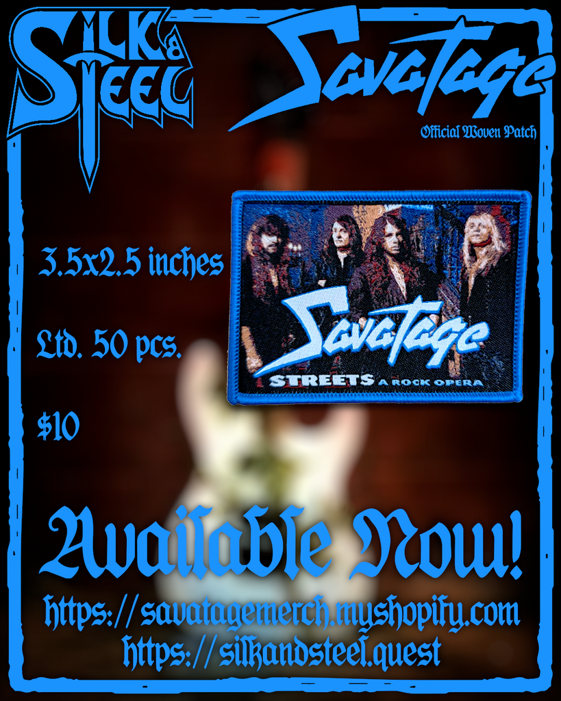 Savatage Streets A Rock Opera Patch | Savatage Official Merch Store