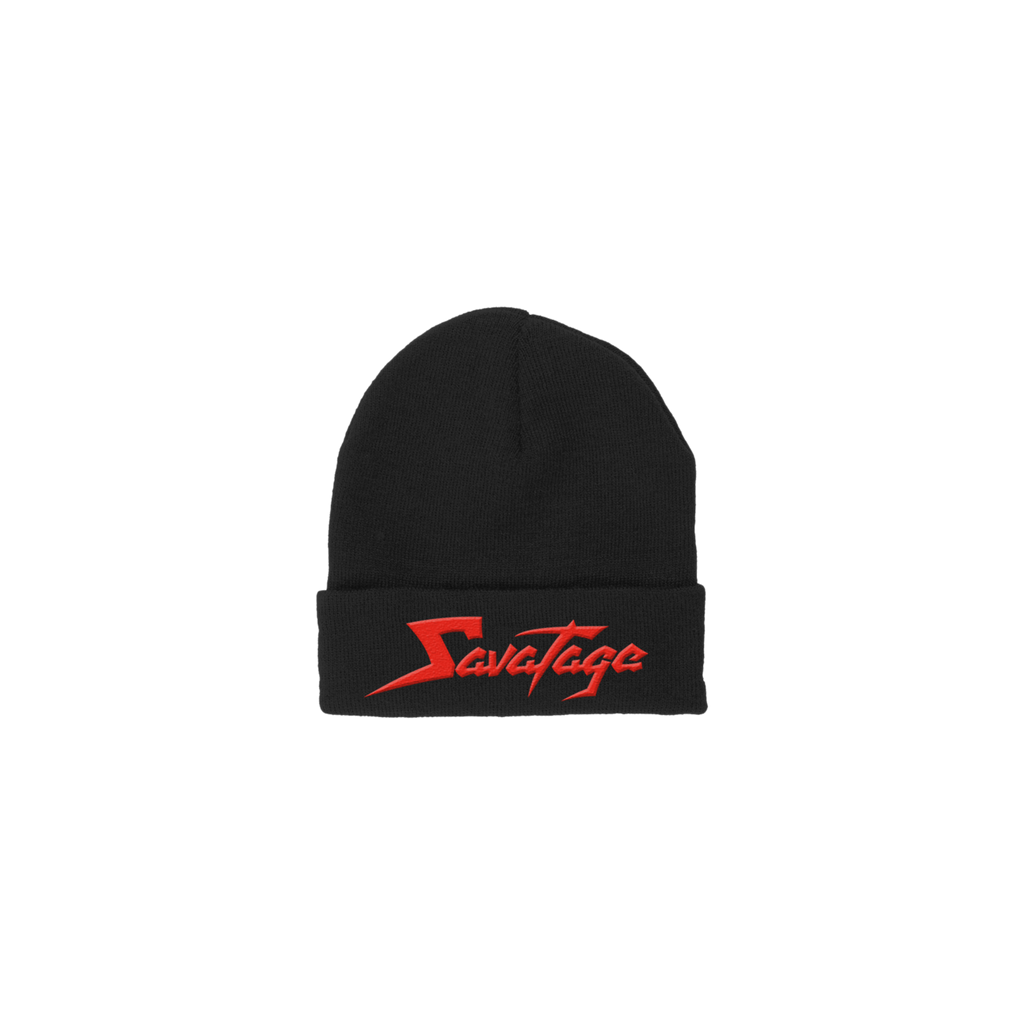 Red Savatage Logo Beanie - Black
